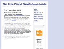 Tablet Screenshot of free-piano-sheet-music.com